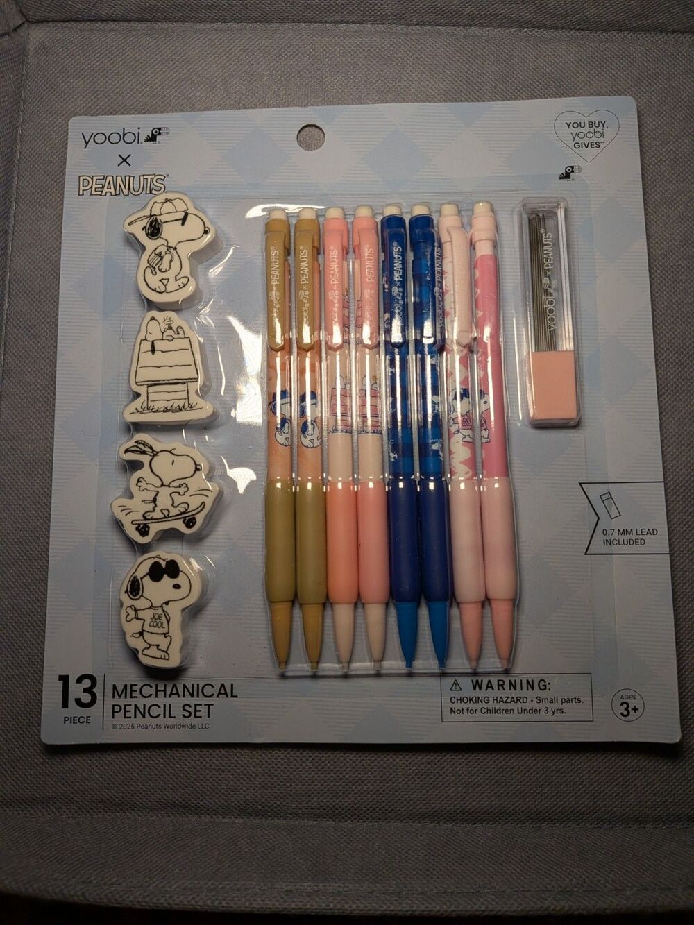 Yoobi x Peanuts Snoopy Mechanical Pencils & Pen Writing Set New